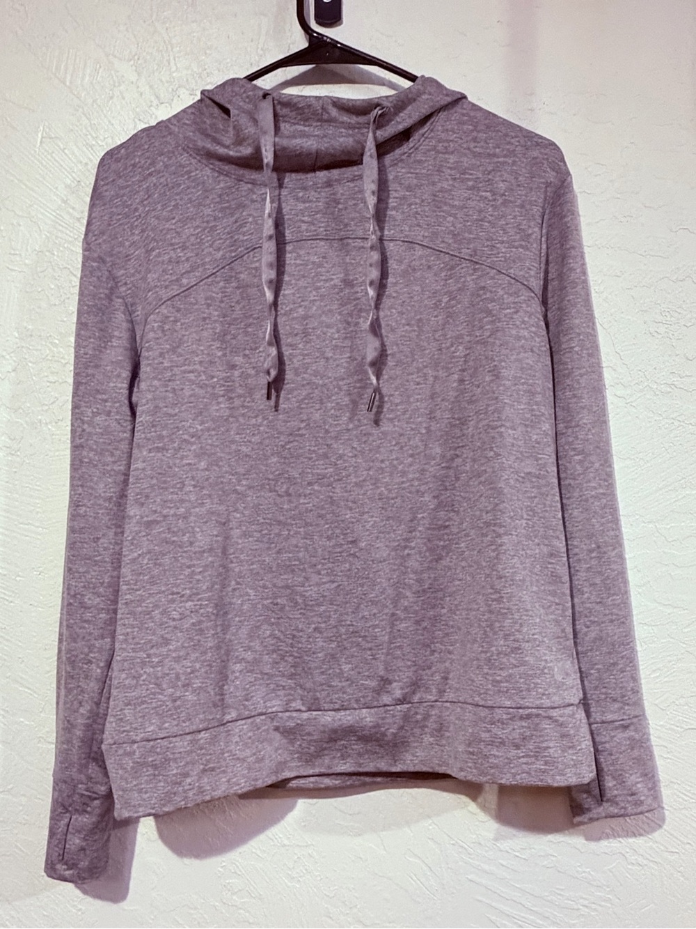 Women’s Gray Hooded Pullover Sweatshirt